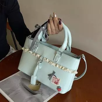 Милая сумка-ведро через плечо Повседневная сумка Модная женская сумка через плечо Офисная женская сумка бежевый