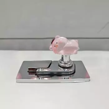Милая светящаяся свинья туалет пресс для кнопок бака для воды протектор многофункциональная ручка для мебели аксессуары для ванной комнаты дома