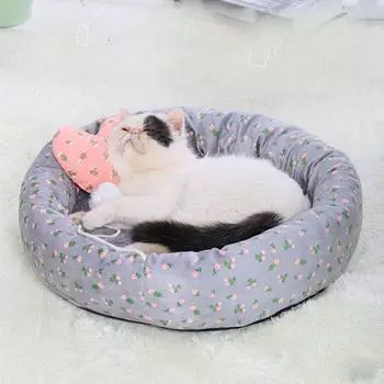 Милая теплая уютная маленькая плюшевая кровать-гнездо для домашних животных собак, щенков, кошек S
