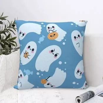 Милая тыква-призрак на Хэллоуин zhs наволочка для гостиной дивана автомобиля наволочка для подушки спальня украшение комнаты наволочка для объятий 45x45 см 40x40cm