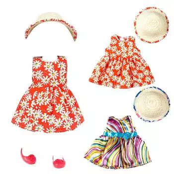 Милая юбка принцессы американская 18-дюймовая кукольная юбка для девочек из тюля для детей Ours & Dress Cute Accessori T6P9 Color stripe-One size