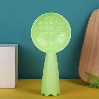 Милая улыбающаяся ложка для еды с антипригарным покрытием для риса, лопатка для риса, кухонные принадлежности для домашнего хозяйства Green