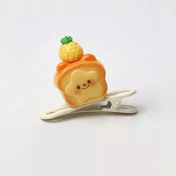 Милая универсальная заколка для волос в виде медведя из печенья и масла для женщин, девочек и детей, кавайные заколки, милые аксессуары для волос, подарки
