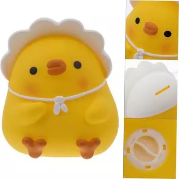 Милая утка-копилка для монет, эмалированная милая утка, банка для сбережений, большая емкость, желанная монетница, украшение S жёлтый