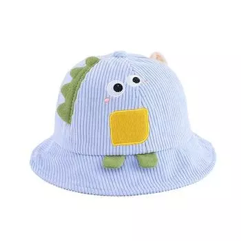 Милая вельветовая шапка с изображением динозавра для маленьких мальчиков и девочек, детские шапки с героями мультфильмов