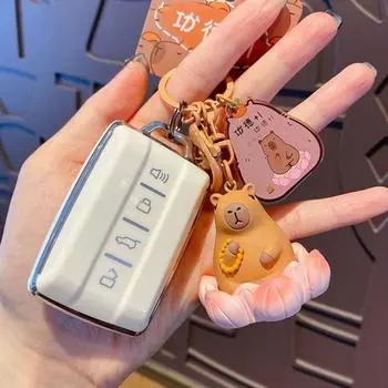 Милая верховая чайка, подвеска-капибара, капибара, ванна, брелок-капибара, подвеска-ключ от машины Style C