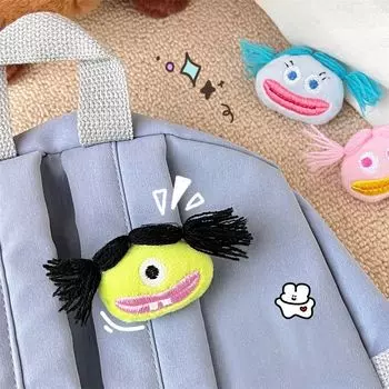 Милая забавная большая булавка в виде рта, мультяшный значок в виде сосиски, забавная большая плюшевая брошь для девочек розовый