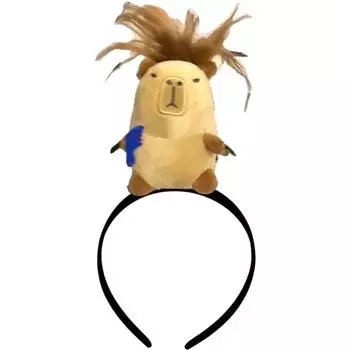 Милая забавная повязка на голову в виде животного-капибары для девочек и детей, косплей-вечеринка