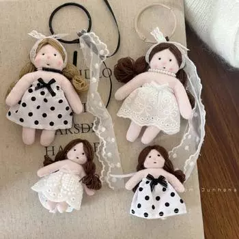 Милая заколка для волос и брелок-подвеска в корейском стиле с изображением русалки - милые аксессуары в горошек для девочек