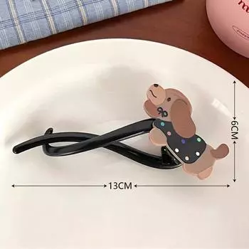 Милая заколка для волос Pet Twists, заколка для волос из мультфильма, универсальная заколка для волос Ponytail Twists, фиксированная прическа, украшение для головы оранжевый