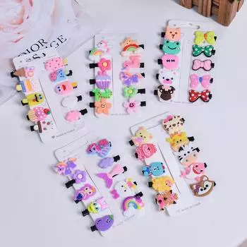 Милая заколка для волос с изображением персонажей мультфильмов для детей, мягкая резиновая заколка для девочек, головной убор для девочек, заколка для волос принцессы-русалки