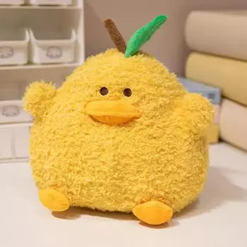 Милая желтая груша детская плюшевая кукла фрукт груша игрушка утка утка детская спящая кукла игровой автомат 20cm0.17kg