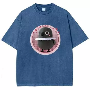 Милая женская футболка в стиле «милое сердце», свободный топ с короткими рукавами в стиле «американское ретро», лето M