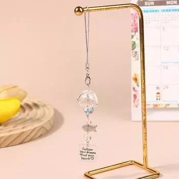 Милая золотая рыбка в виде колокольчика для ключей подвеска для мобильного телефона сумка-шнурок декоративный талисман кавайный подарок