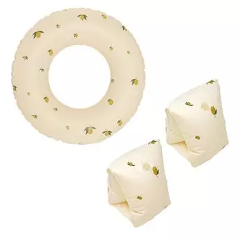 MILASIC официальный набор из 2 плавающих колец для детей, поплавок в виде лимона, круг для плавания в бассейне, милый стильный игровой браслет для воды лимон