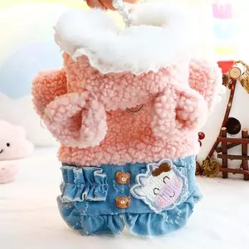 МИЛАЯ теплая одежда для домашних животных, милая принцесса, зимнее пальто для маленьких собак, кошек, пальто, куртка, элегантная чихуахуа для маленьких собак M