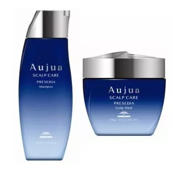 Milbon Aujua Precedia Шампунь 250 мл Маска для кожи головы 250 г Набор и