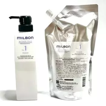 Milbon Blonde Plus Primer 600 г с пустым флаконом Salon Treatment System Treatment Milbon No.1