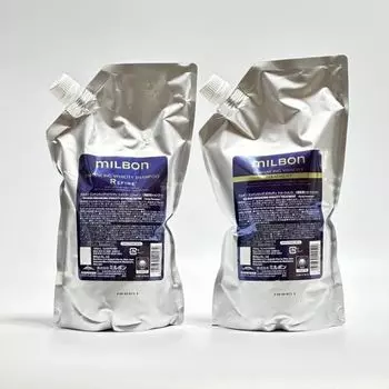 Milbon Enhancing Vivacity Shampoo Refine Treatment 1000 мл Global Milbon Refill Set of 2 Milbon LSC [набор продуктов] &