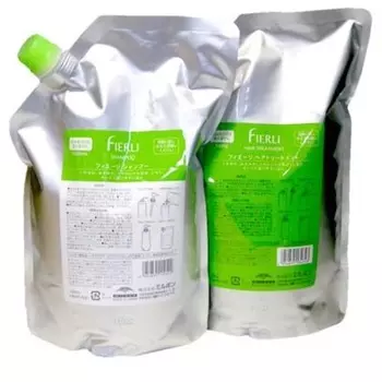 Milbon Fieri Шампунь 1000 мл и Лечебный набор 1000 г Сменный блок