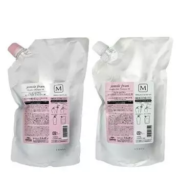 Milbon Gemile Fran Heat Gloss M Шампунь 2500 мл Лечение 2500 г Сменный набор +