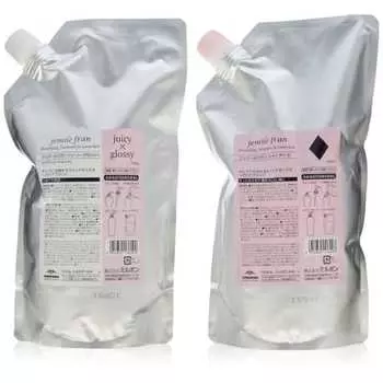 Milbon Gemile Fran Shampoo Diamond D 1000ml + Treatment Juicy Glossy 1000g Refill Set