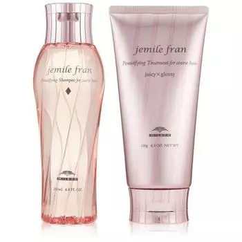 Milbon Gemile Fran Shampoo & Treatment (Diamond & Juicy Glossy) 200ml 180g Bottle Set