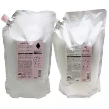 Milbon Gemile Fran Шампунь Diamond D 2500 мл Лечение Сочный Глянец 2500 г Набор + Сменный блок/Коммерческий