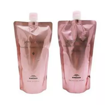 MILBON Gemile Fran Шампунь Diamond D 400 мл + Лечение Шелковистый блеск 400 г Сменный набор