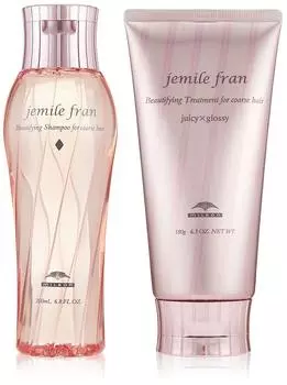 Milbon Gemile Fran Шампунь для лечения сочных волос Juicy 200 мл 180 г Набор бутылок и (Алмазный и глянцевый)