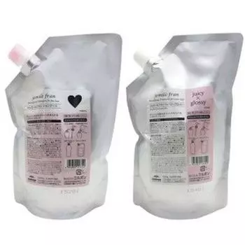 Milbon Gemile Fran Шампунь Heart H 1000 мл Лечение Juicy Glossy 1000 г Сменный набор +