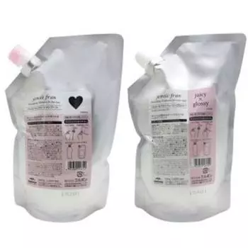 Milbon Gemile Fran Шампунь Heart H 1000 мл Лечение Juicy Glossy 1000 г Сменный набор +