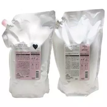 Milbon Gemile Fran Шампунь Heart H 2500 мл Лечение Juicy Glossy 2500 г Набор + Сменный блок/Коммерческий