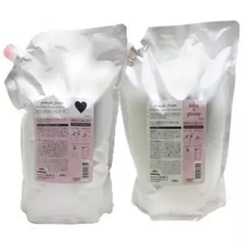 Milbon Gemile Fran Шампунь Heart H 2500 мл Лечение Juicy Glossy 2500 г Набор + Сменный блок/Коммерческий