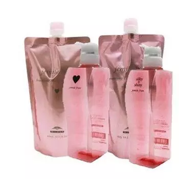 Milbon Gemile Fran Шампунь Heart H 400 мл Лечение Шелковистый Блеск 400 г Сменный Набор Пустых Флаконов + +