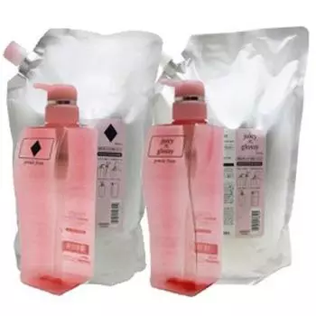 Milbon Gemile Fran Шампунь Лечение каждый пустой флакон набор Juicy [Набор продуктов] 2.5л + (Алмазный глянцевый)