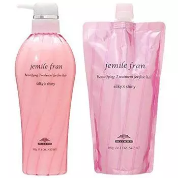 MILBON Gemile Fran Treatment Silky Shiny 500 мл Treatment Silky Shiny 400 мл Refill [Набор] + [Товар]