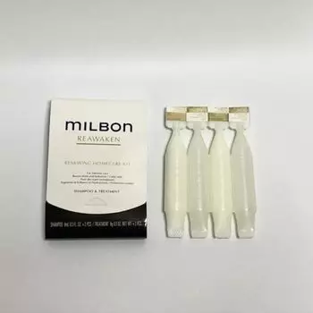 Milbon Home Care Kit Renewing Shampoo Treatment 9ml x2 9g x2 Global Milbon Reawaken Milbon & +