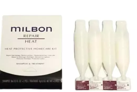 Milbon Home Care Kit Термозащитный шампунь для волос 9 мл x2 9 г x2 Global Milbon Repair Heat Milbon & +
