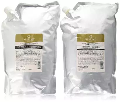 Milbon Infenom Refill Set Шампунь для салонного лечения эксклюзивно для коммерческого использования Refill 2,5 л и 2,5 кг