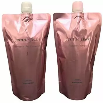 Milbon Jemile Fran Heat Gloss J Шампунь 400 мл Лечение 400 г Сменный набор [jemile fran]
