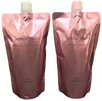Milbon Jemile Fran Heat Gloss J Шампунь 400 мл Лечение 400 г Сменный набор [jemile fran]