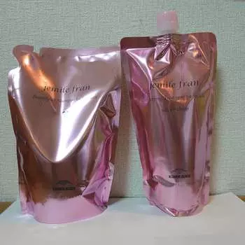 Milbon Jemile Fran Heat Gloss M Шампунь 400 мл Лечение 400 г Сменный набор [jemile fran]