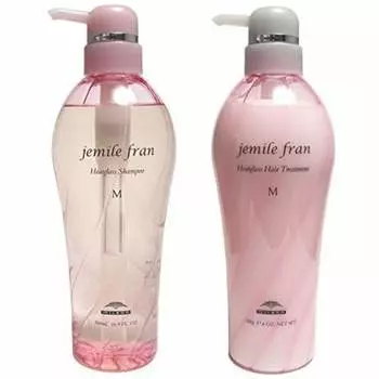 Milbon Jemile Fran Heat Gloss M Шампунь 500 мл Лечение 500 г Набор [jemile fran]