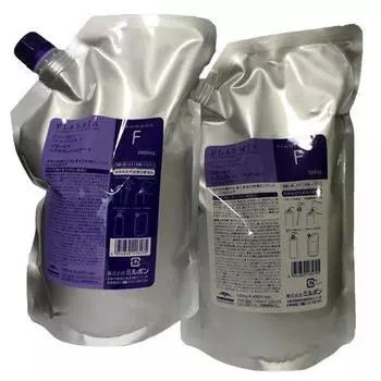 Milbon Plamia Hair Serum Shampoo F 1000ml & Treatment F 1000ml Refill Set