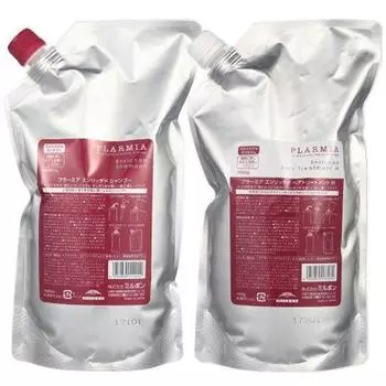 Milbon Plamia Обогащенный Шампунь 1000 мл Лечение M 1000 г Сменный Набор +