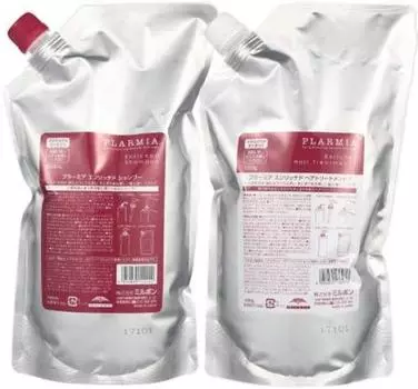 Milbon Plamia Обогащенный Шампунь 1000 мл Лечение F 1000 г Сменный Набор +