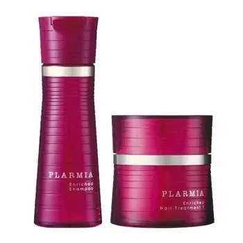 Milbon Plamia Обогащенный Шампунь 200 мл Лечение F 200 г Набор +