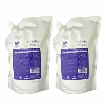 Milbon PLARMIA Энергетическое лечение волос M 1 кг упаковка сменный блок нормальные и жесткие Milbon PLARMIA [Набор 2] [Для волос]