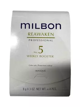 Milbon Reawaken Weekly Booster 9 г x 4 шт. Маска для волос Salon Treatment Renewing System Treatment No.5